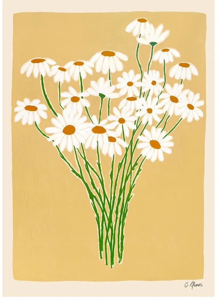 Poszter 30x40 cm Daisies – Carla Llanos – The Poster Club