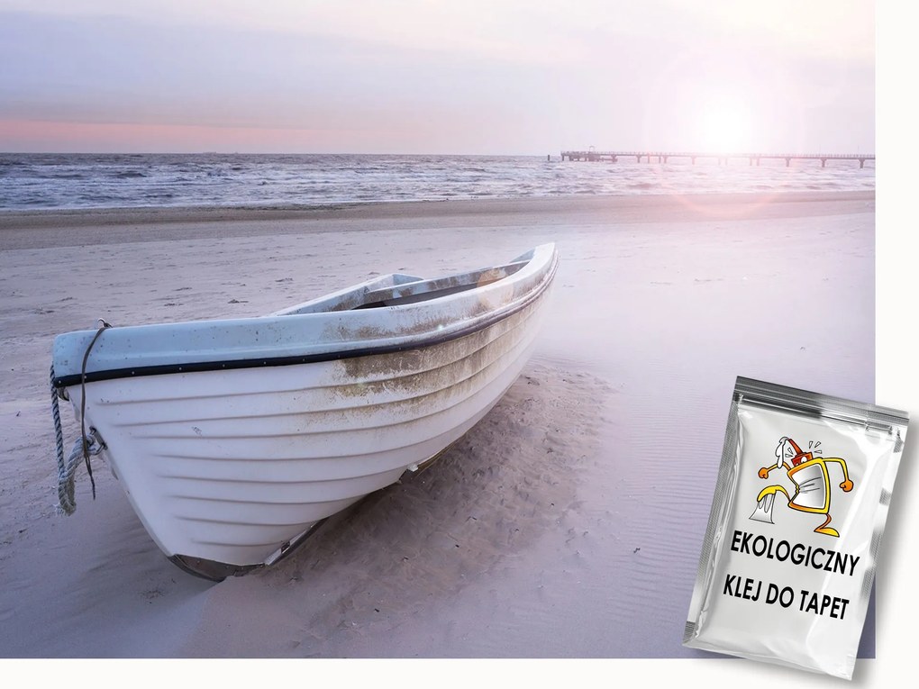 Fotótapéta Flizelina Csónak Tengerpart Naplemente 400x280 ragasztó