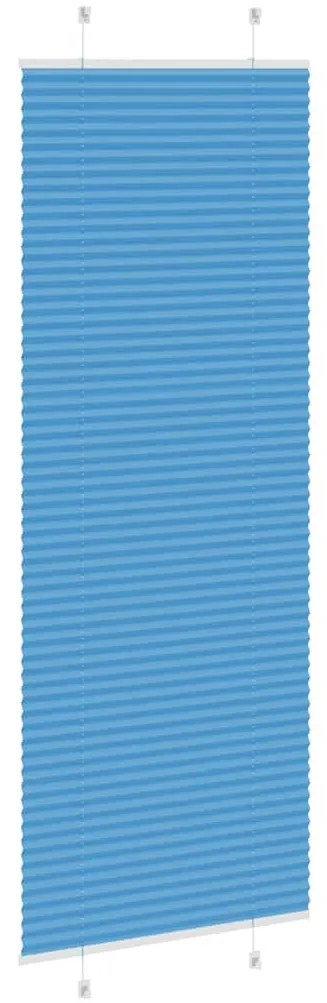 pliszírozott redőny kék 80x200 cm szövetszélesség 79,4 cm