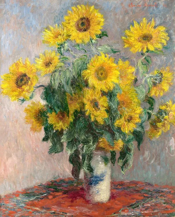 Reprodukció Bouquet of Sunflowers (1881), Claude Monet