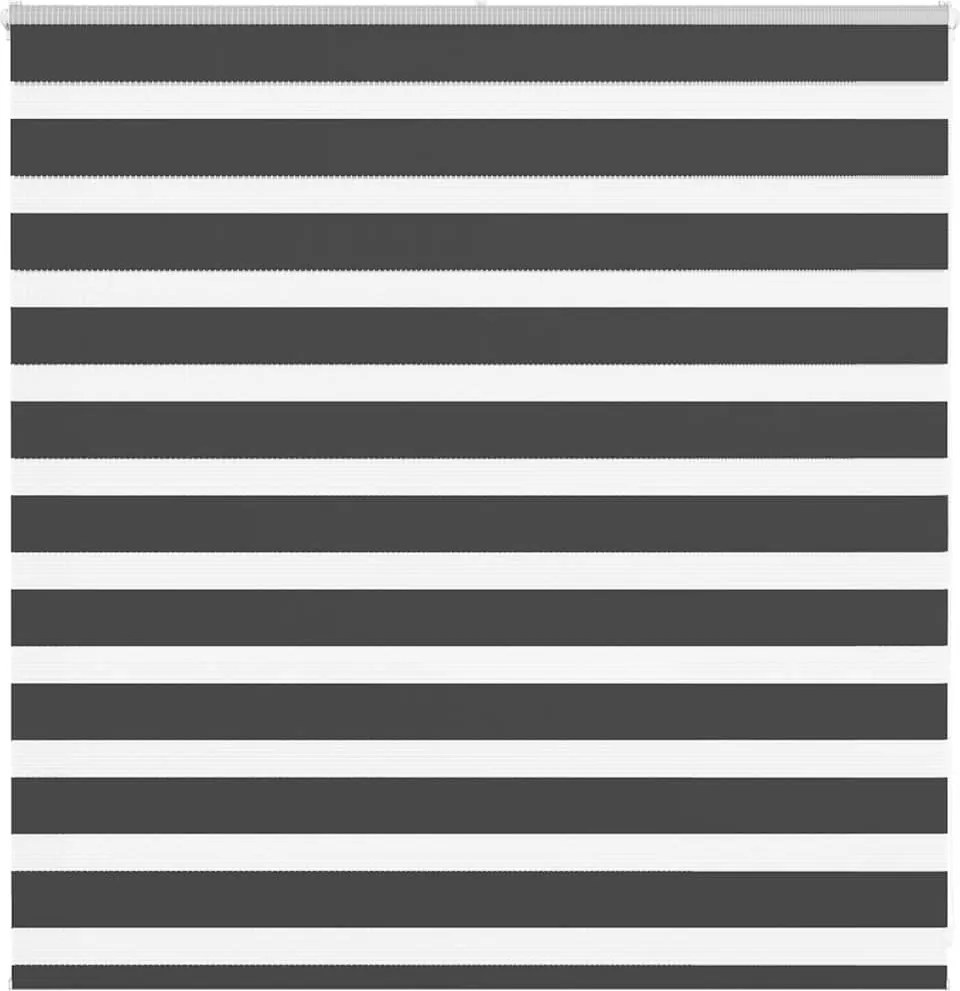 vidaXL zebrafüggönnyel fekete szövetszélesség 140,9 cm poliészter