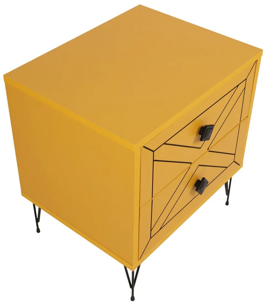 Luna Yellow éjjeliszekrény
