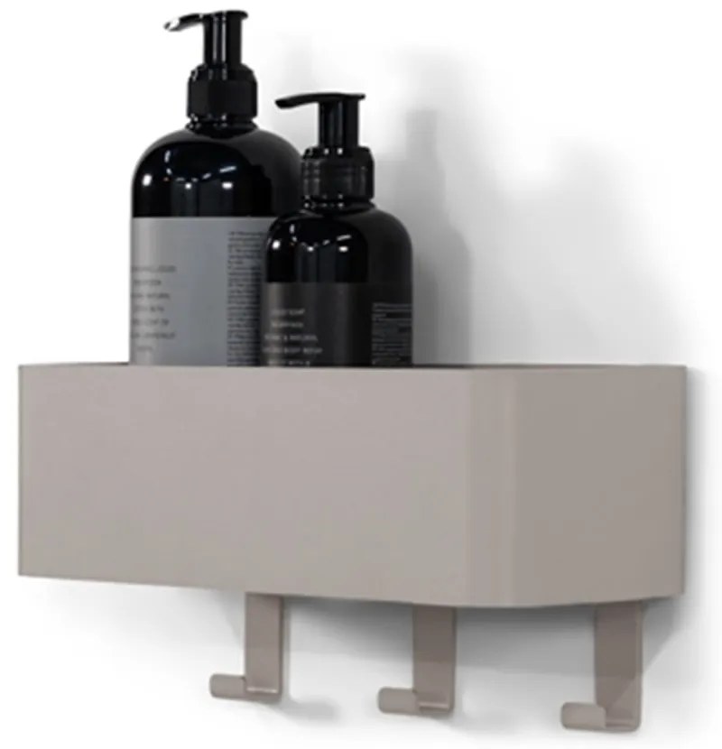 Világosszürke fali acél fürdőszobai polc Multi – Spinder Design