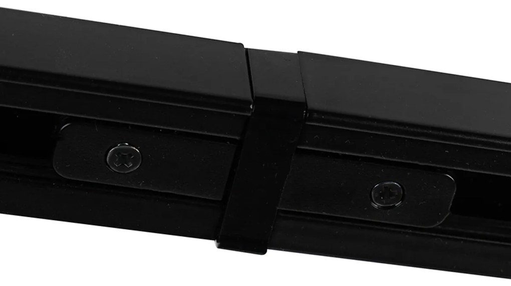 Modern fekete sínrendszer 5 spotlámpával, 1 fázisú - Jeany