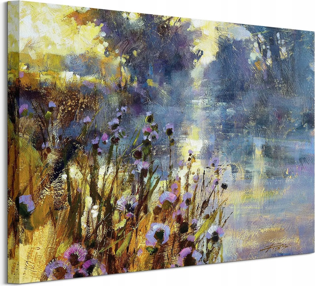 Napfelkelte Folyó vászonkép 40x50 cm