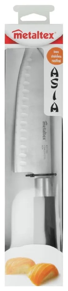 Santoku japán típusú konyhai kés, hossz 30 cm - Metaltex