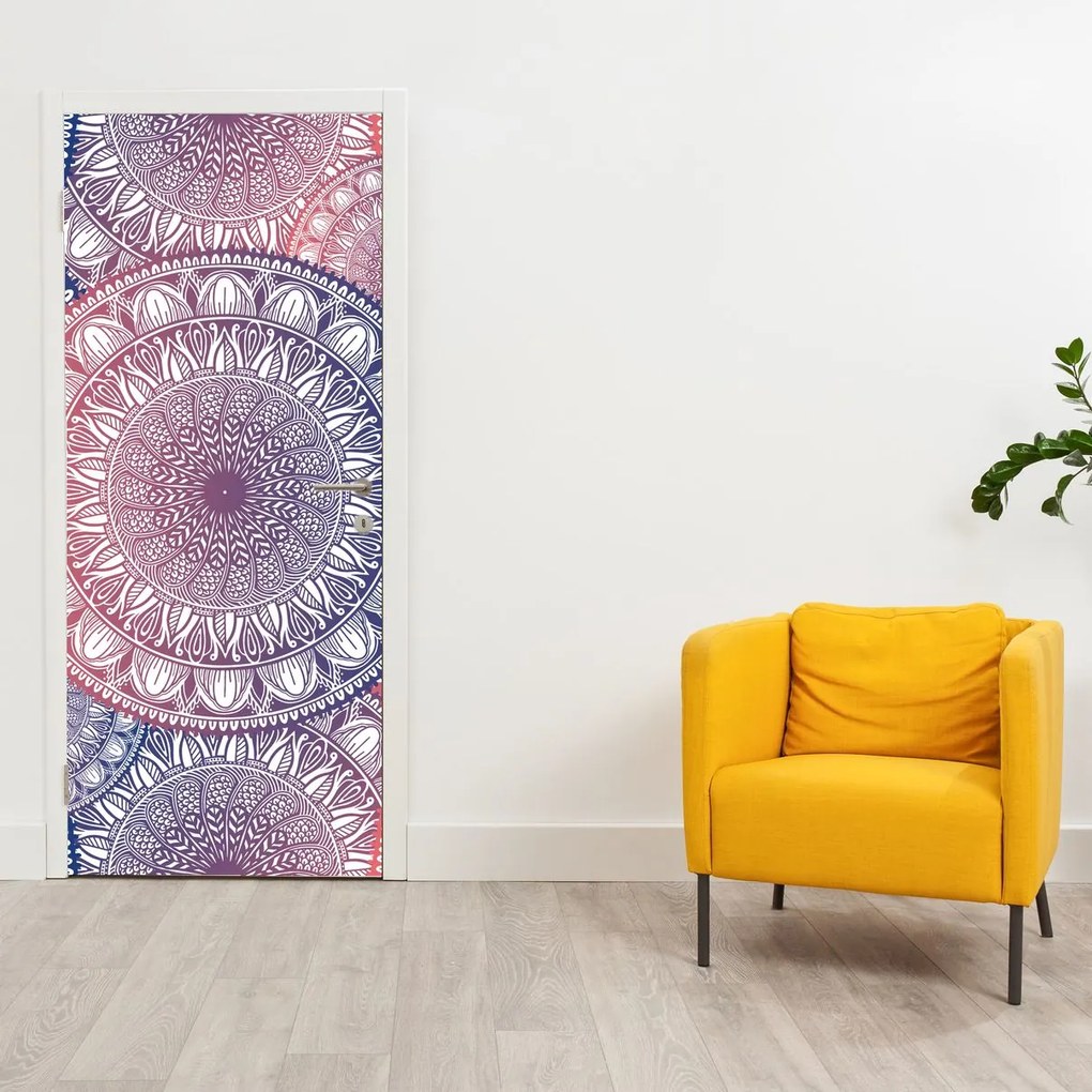 Fotótapéta ajtóra - Mandalák (95x205cm)