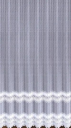 Mg Függöny jacquard 618/211 Fehér 500x250cm Kész M Szalaggal