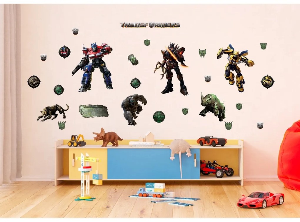 Öntapadó dekoráció Transformers, 65 x 85 cm