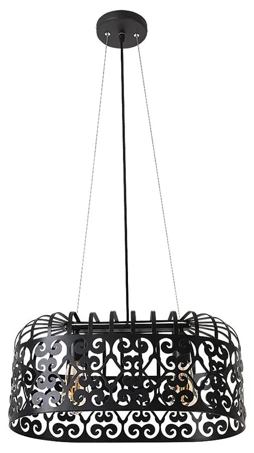 Rabalux 2157 - Csillár ALESSANDRA 2xE27/60W/230V fekete