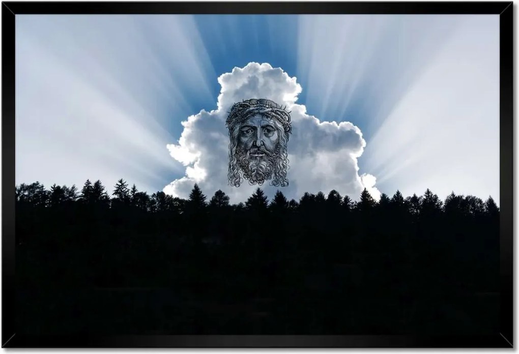 Poszterek keretben 60x40 Jézus Krisztus Mennyország