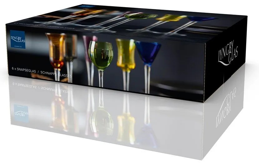 Röviditalos pohár szett 6 db-os 50 ml – Lyngby Glas
