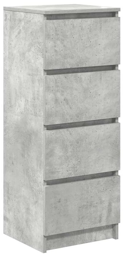 betonszürke szerelt fa tálalószekrény 37,5x35x99 cm