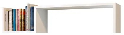 Fali polc BIENCE 21,4x87,8 cm fehér