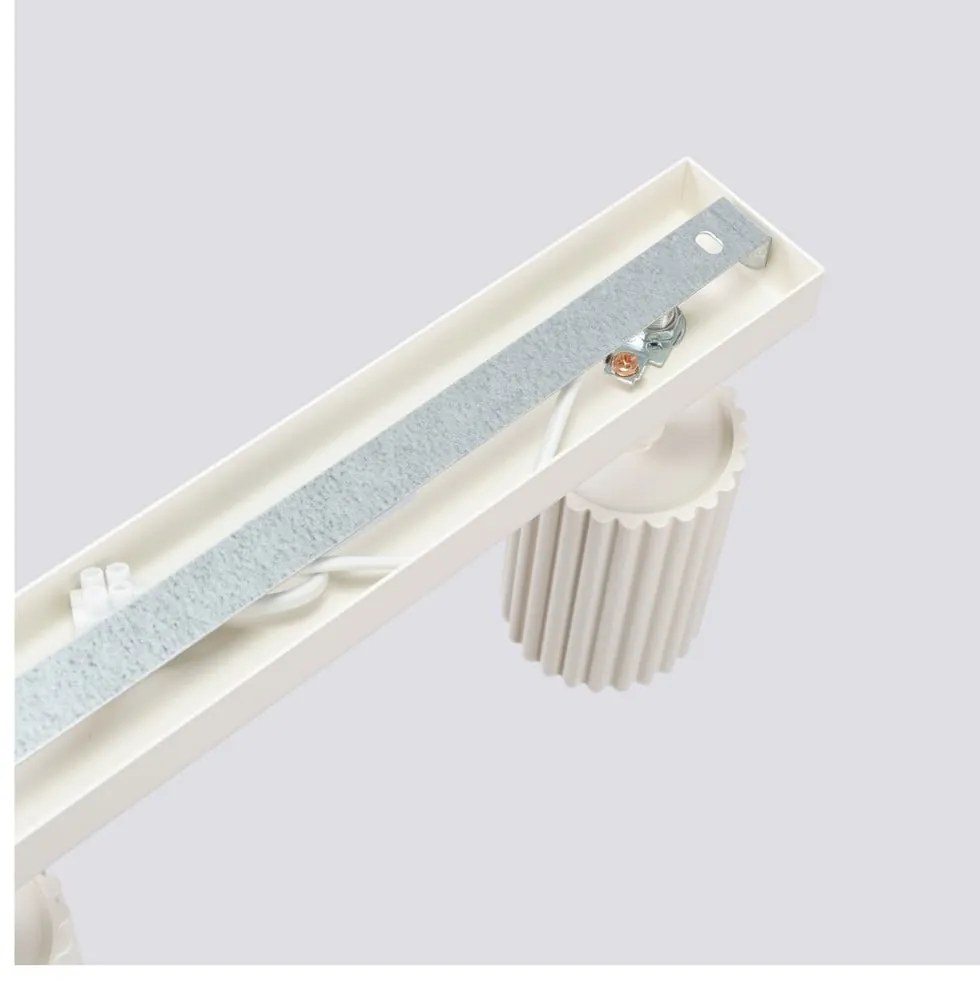 Krémszínű spotlámpa 6,5x117 cm Gleam – Sollux