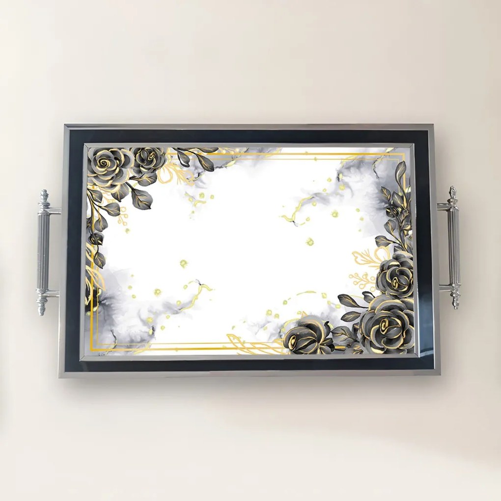 Üveg tálca, 38×24 cm – TPG9771
