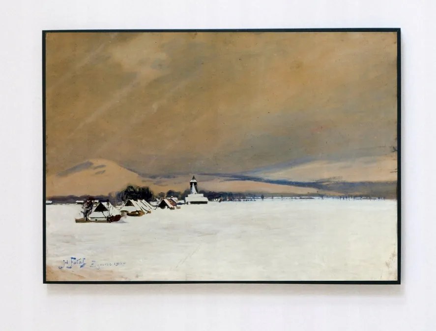 Vászonkép keretben Gyanta Julian Falat 1909, 50x40cm