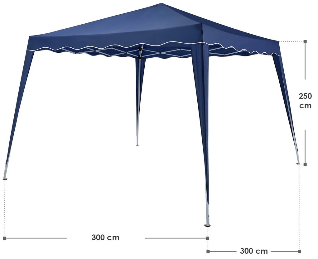 Juskys Vivara kerti sátor 3x3 m - kék