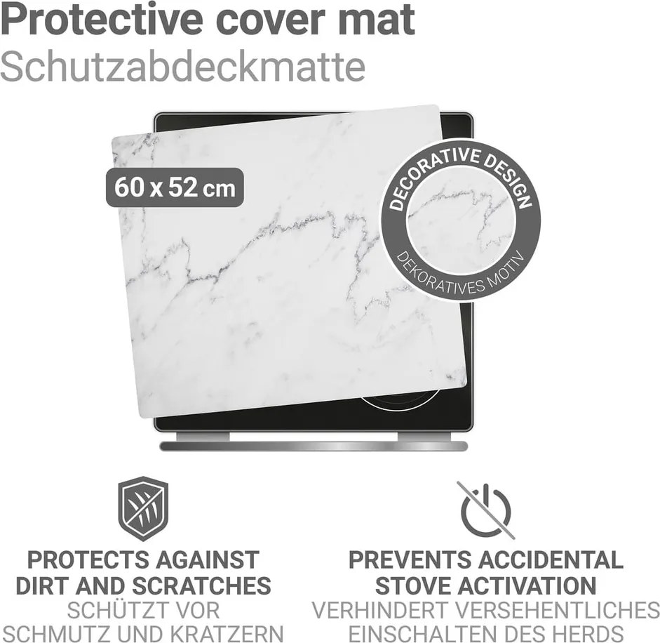 PVC tűzhely fedőlap 60x52 cm Marble – Wenko