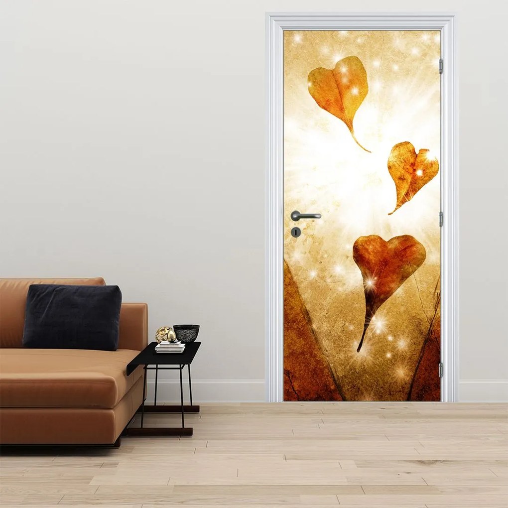 Fotótapéta ajtóra - Szeretettel teli kezek festése (95x205cm)