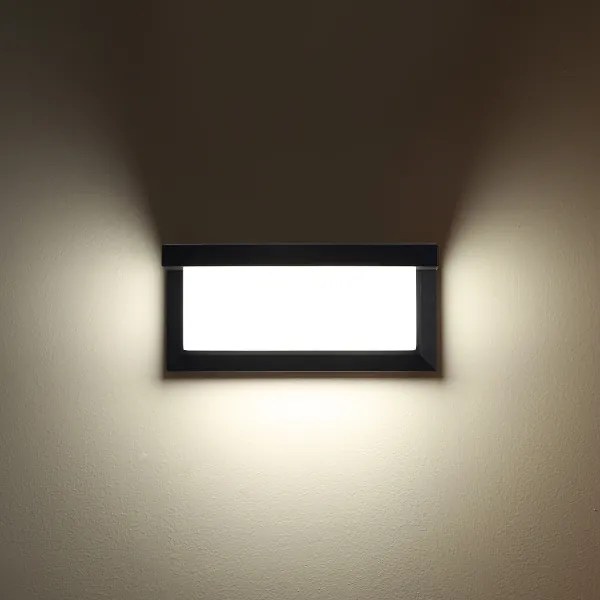 Brilagi - LED Kültéri fali lámpa BRICKY LED/12W/230V fekete IP54