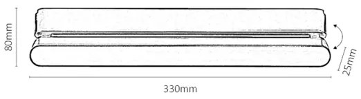 Rabalux 70107-LED Mennyezeti lámpa 1 fázisú sínrendszerhez LiTrack LED/16W/24V  33 cm