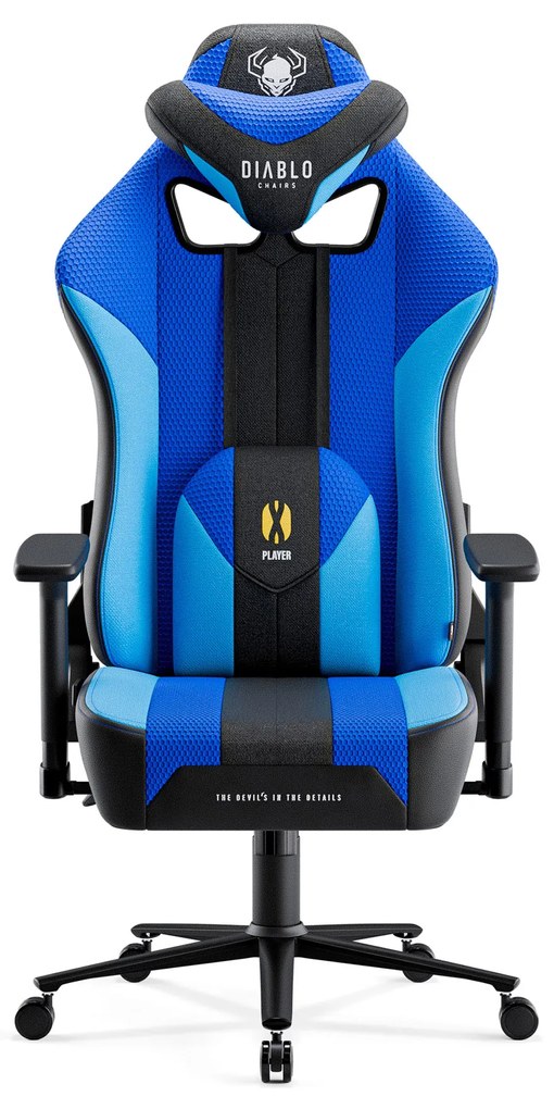 Diablo X-Player 2.0 szövet gamer szék Átlagos méret: Frost black / fekete