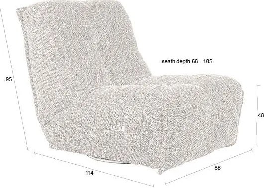 Bézs állítható relaxációs fotel Hamilton – Dutchbone