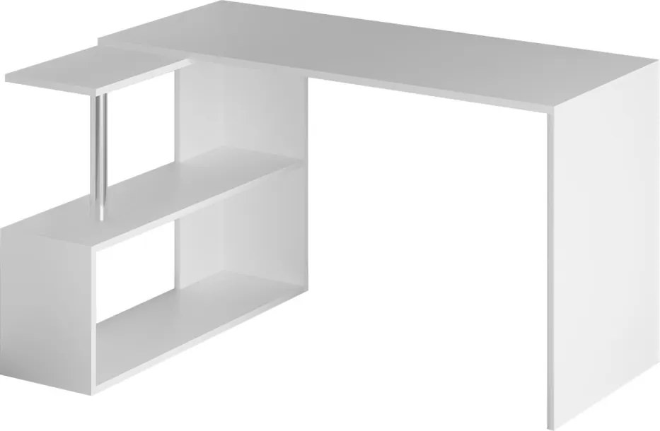 Gelincik íróasztal, fehér, 130 cm