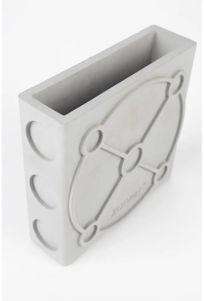 Világosszürke beton váza Graphic – Zuiver