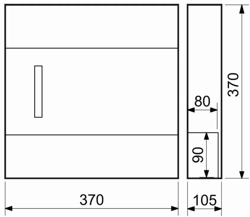 BK.932.LG.AM.N acél postaláda ablakkal