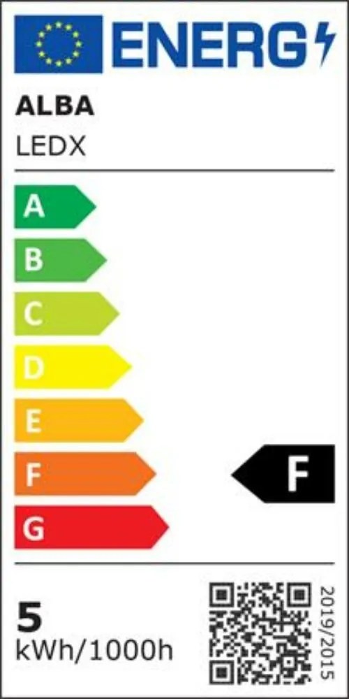 Asztali lámpa, LED, 3-5,5 W, ALBA LedX, fekete (VLEDXN)