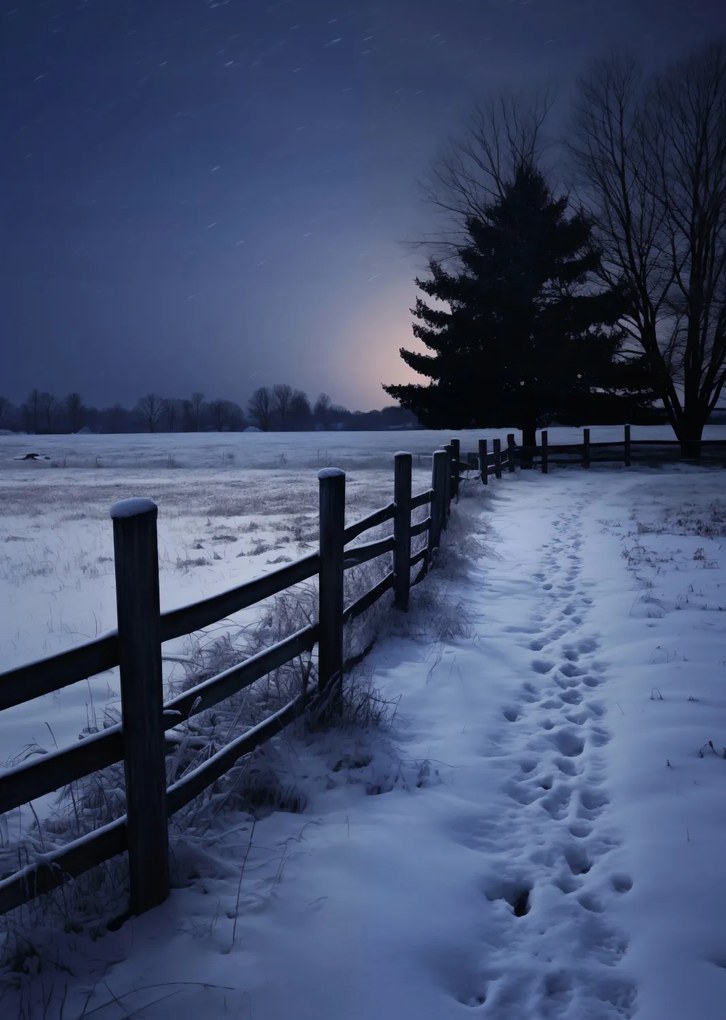 Poszter 64x90cm Csendes Téli Fény