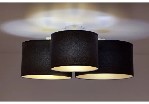 Duolla - Mennyezeti lámpa ROLLER TRIO 3xE27/60W/230V antracit
