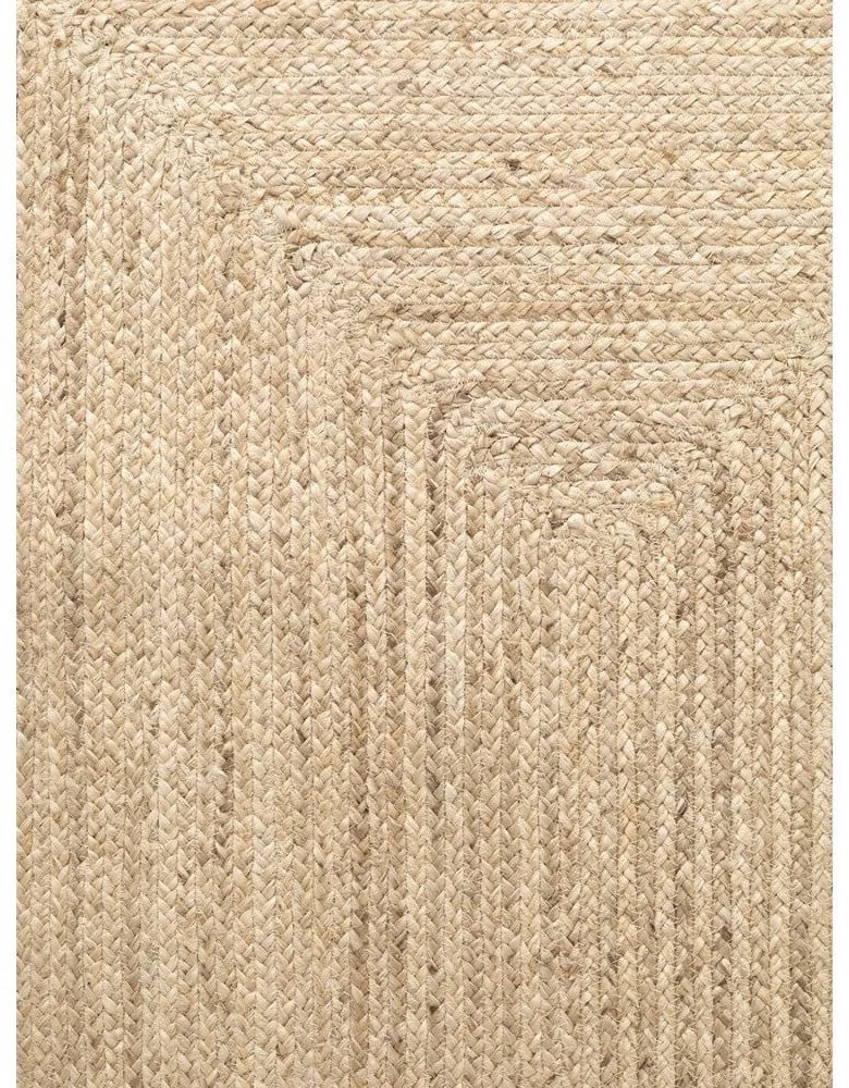 Világos natúr színű kétoldalas-kézi szövésű juta futószőnyeg 80x200 cm Juno – Hanse Home