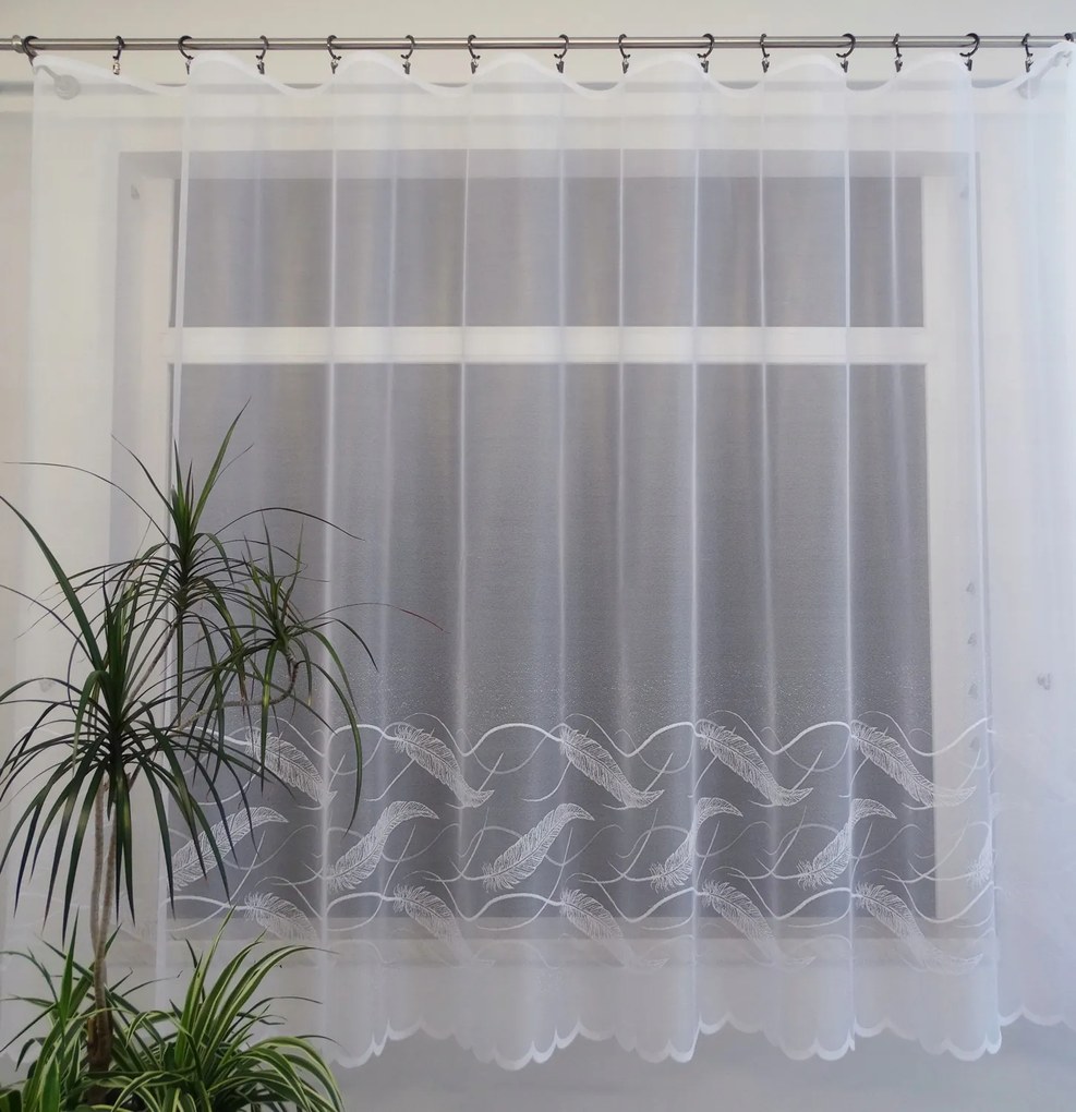 Mg Függöny toll 35808 Fehér 170cm magas lengyel 0,5m