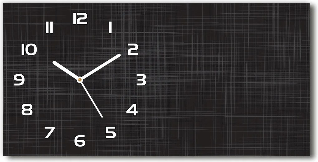 Gyönyörű üveg falióra lenvászon textúra 60x30