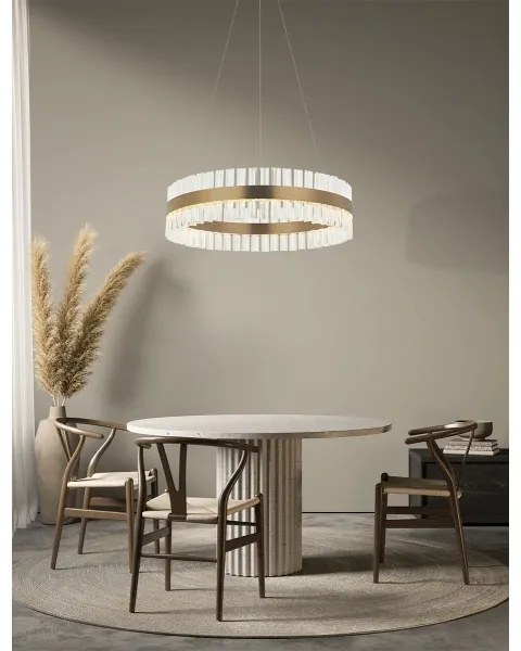 Zambelis 22039 - LED Dimmelhető csillár zsinóron LED/56W/230V arany