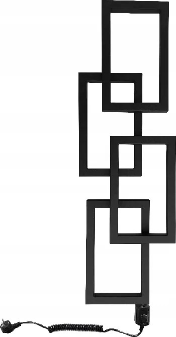 Lotus elektromos fürdőszobai radiátor 600 W fekete