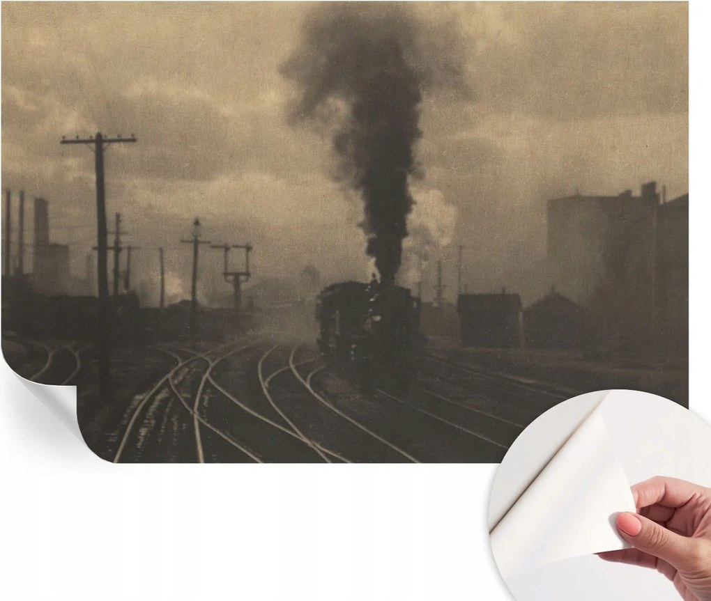 Öntapadós tapéta Fali furnér 3D hatás Ipari tájkép 104x70 cm