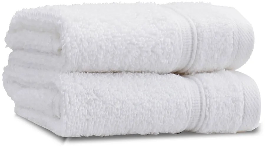 Fehér frottír pamut törölköző szett 2 db-os 30x30 cm Zero Twist – Catherine Lansfield