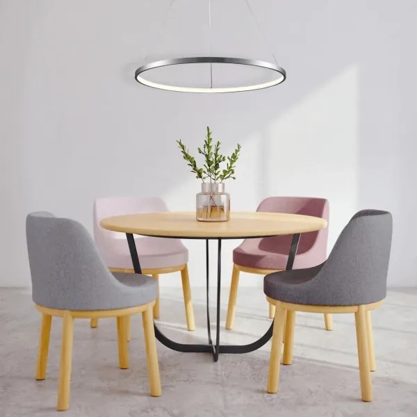 LED Csillár zsinóron LEA LED/20W/230V 4000K átm. 50 cm matt króm