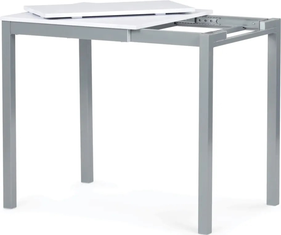 Étkezőasztal bővíthető 60–90 × 60 cm melamin fehér GDT-206 WT