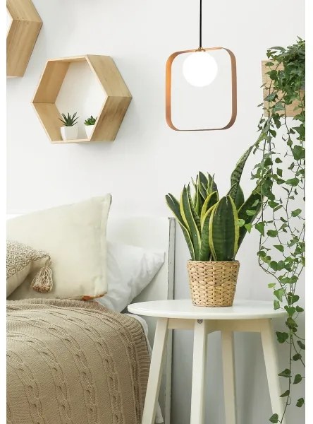 Csillár zsinóron TULA 1xG9/28W/230V szögletes arany