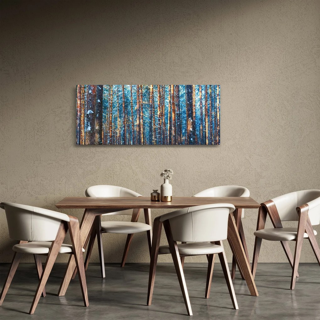 Kép - téli erdő (120x50 cm)