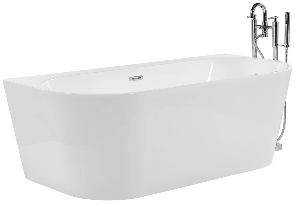 Fehér fürdőkád 170 x 80 cm HARVEY Beliani