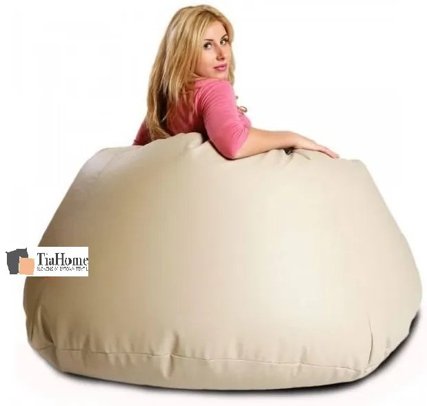 Babzsák labda Maxi ökobőr TiaHome - Narancssárga