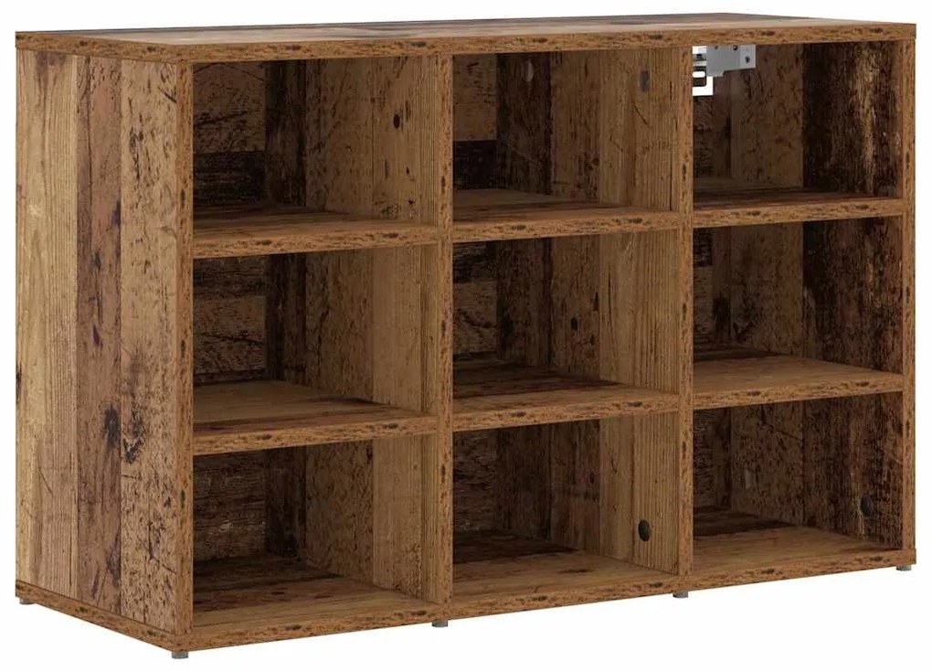 Cipősszekrény polcokkal Régi fa 77.5 x 30 x 51 cm Faanyag