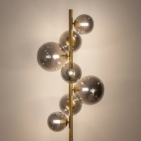 BRILAGI - LED Állólámpa MILLA 7xG9/3W/230V arany/füstös