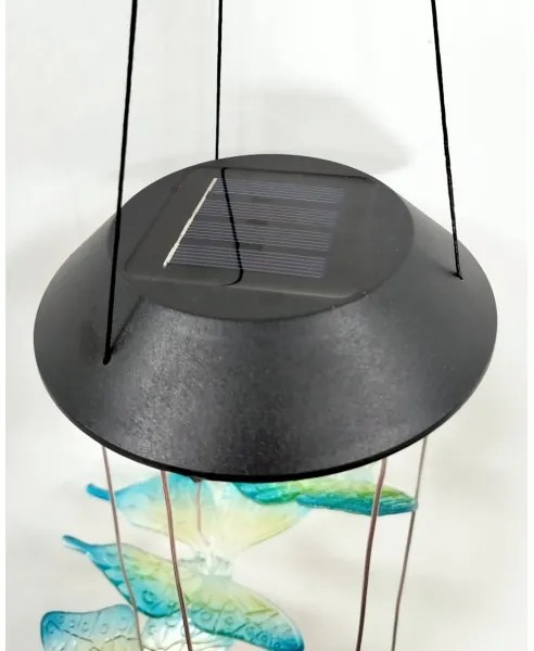 LED RGB napelemes lámpa 6xLED/1,2V 300 mAh IP44 pillangó